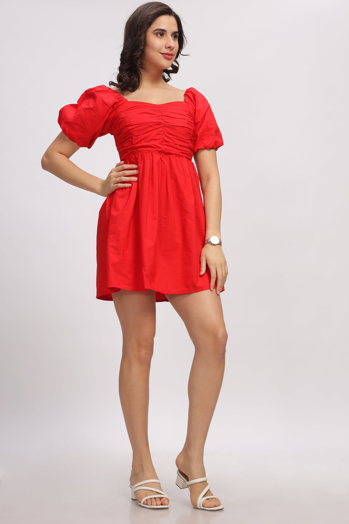 Carson Red Mini Dress