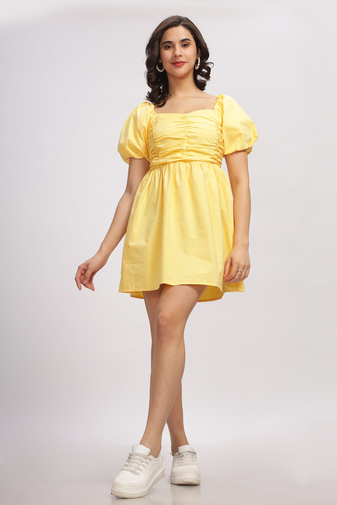 Carson Yellow Mini Dress
