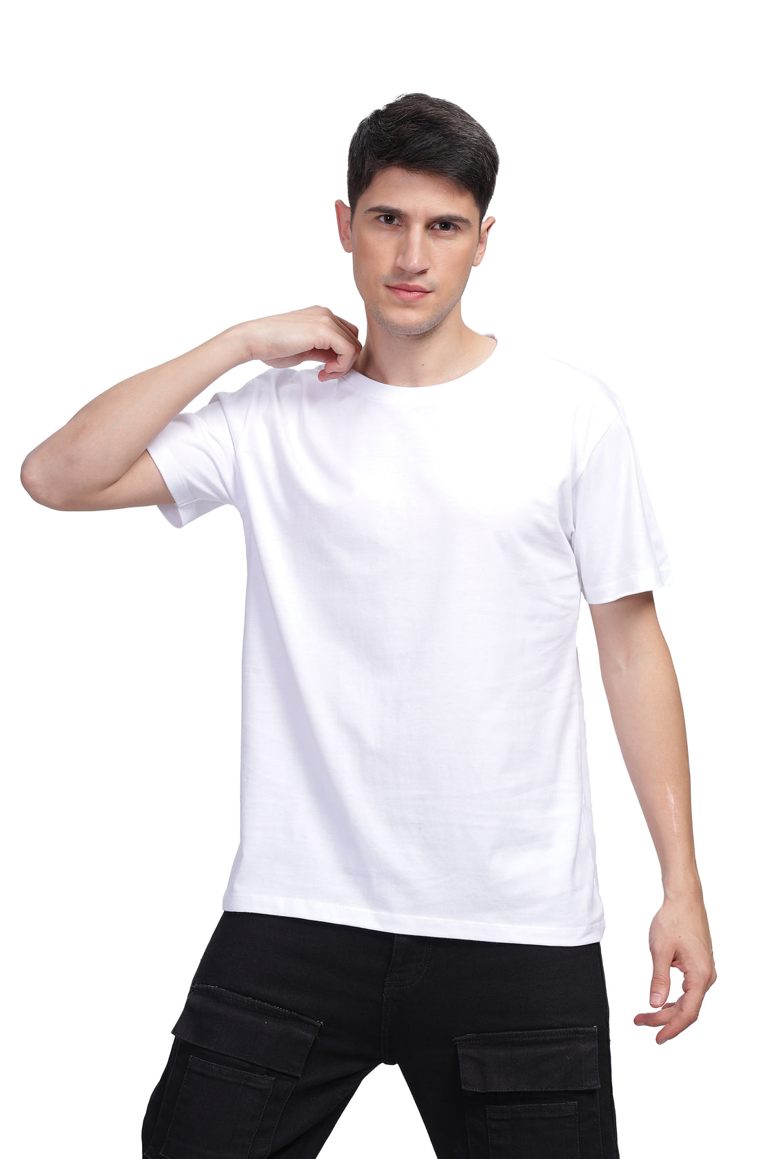 Cotton Plain White T-Shirt