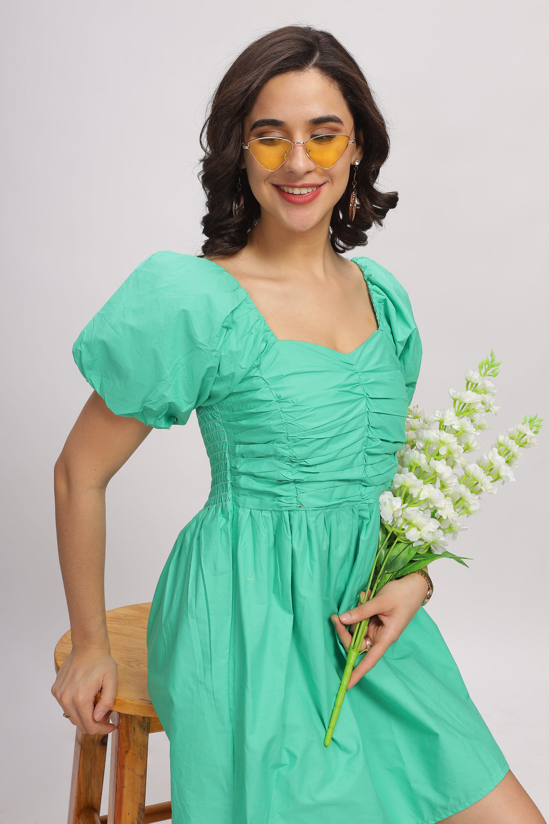 Carson Green Mini Dress