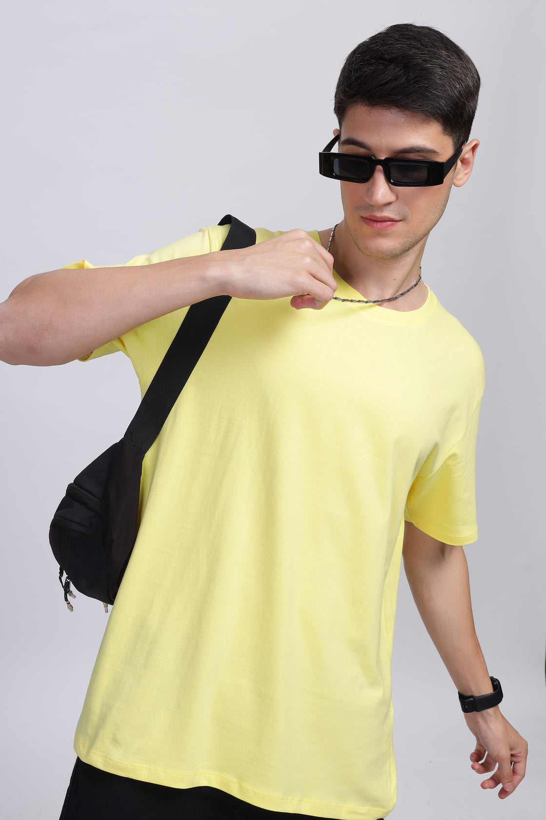 Pale Yellow Plain T-Shirt