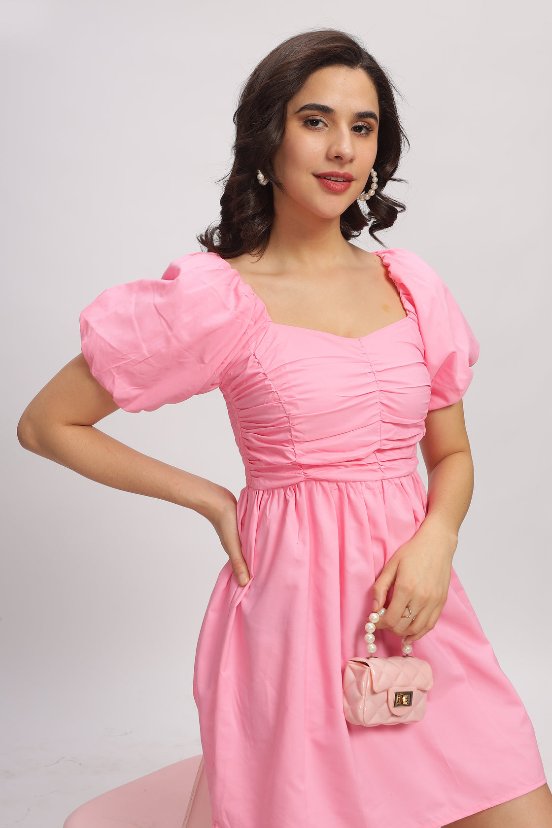 Carson Pink Mini Dress